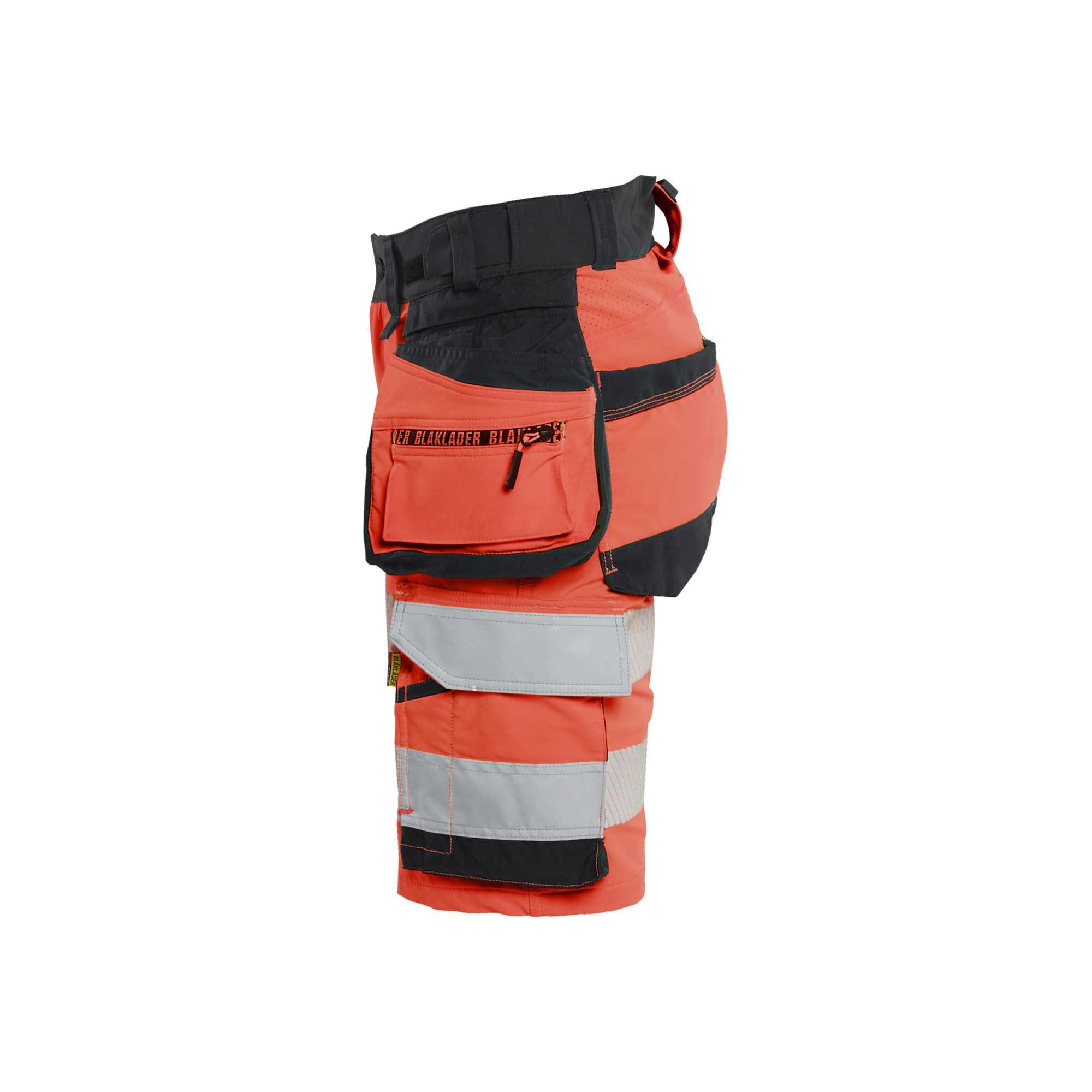 BLAKLADER 70201648 | Women's Hi Vis shorts 4 way stretch Hi Vis Reflective Work Shorts Women - Double Weave